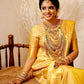 Yellow Banarasi Silk saree