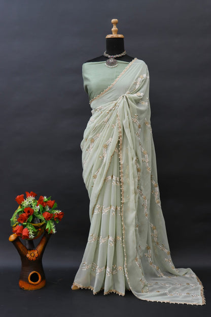 Designer Trending Embroidery Saree