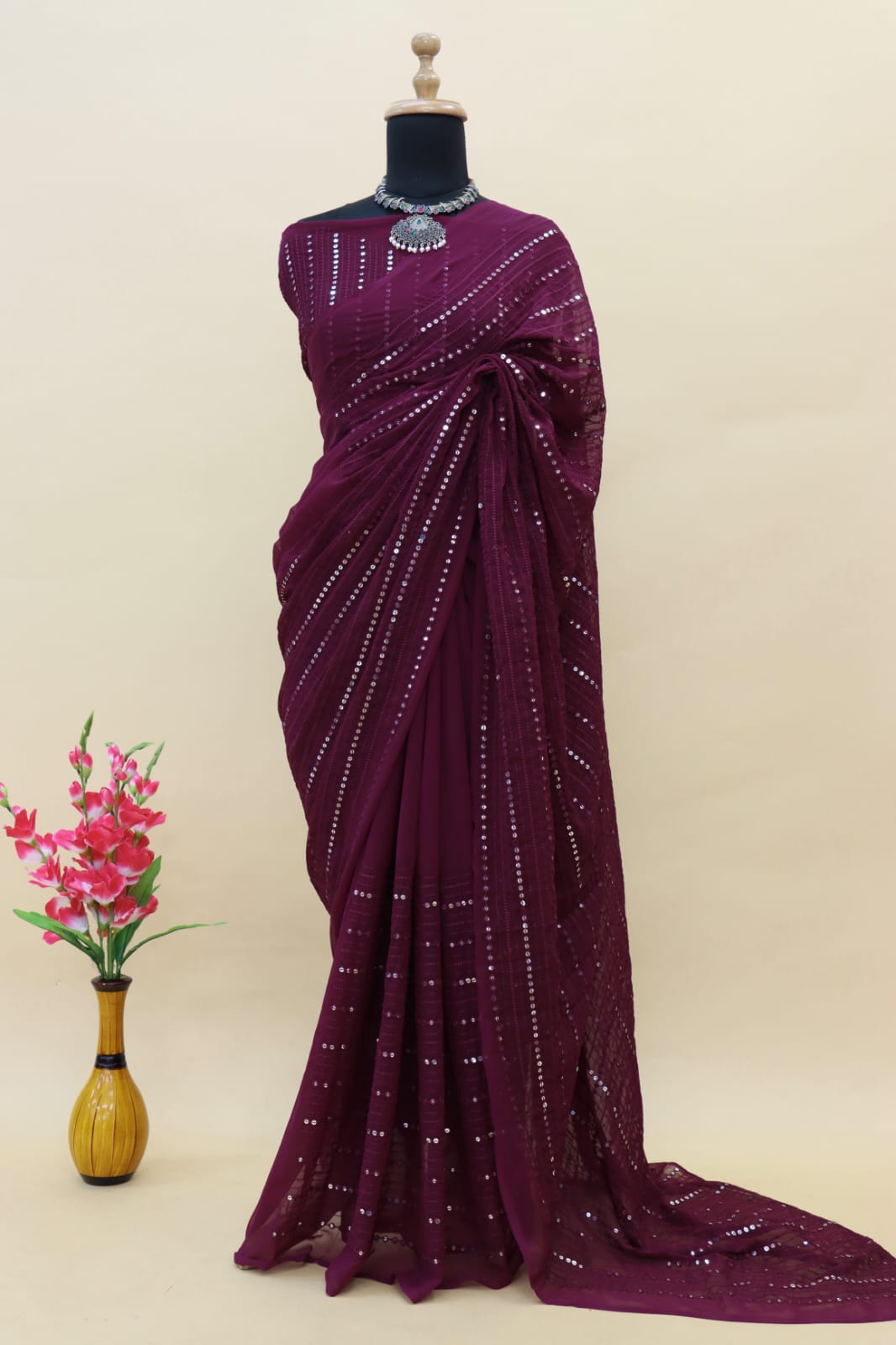 Designer Trending Embroidery Saree