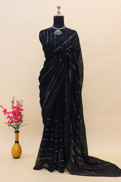 Designer Trending Embroidery Saree