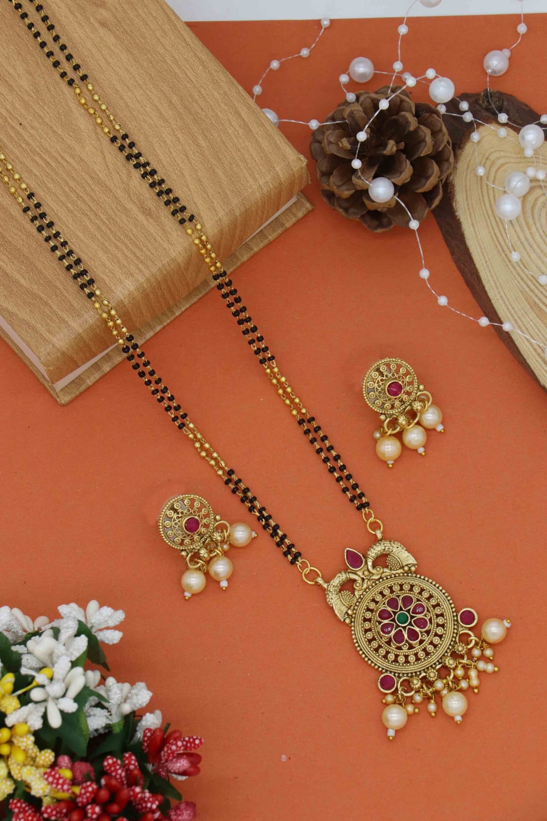 Gold Plated Traditional Mangalsutra Set