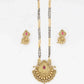 Traditional Pendant Gold Plated Hand Meena Mangalsutra 24inch Long with Earring