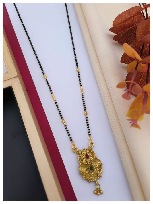 Dokiya Mangalsutra Designs Gold Plated Brass