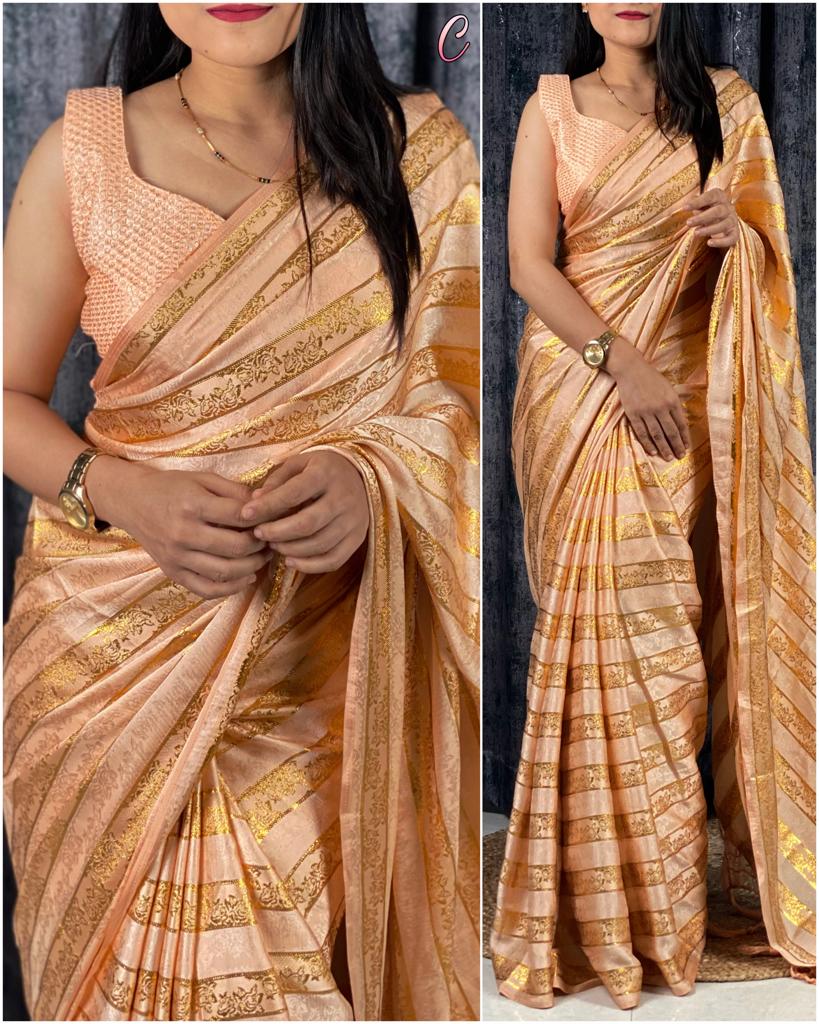 Designer Viscose Satin Fancy Saree