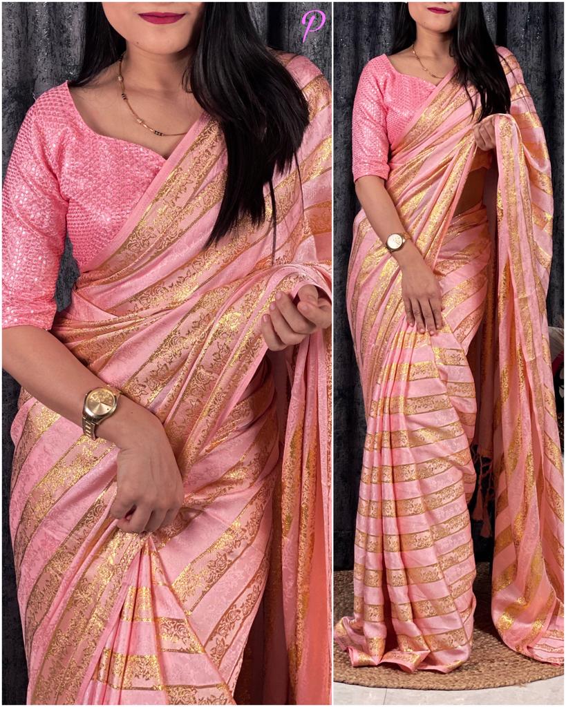 Designer Viscose Satin Fancy Saree