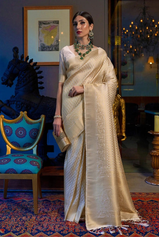 Beautiful Soft Lichi Silk Saree