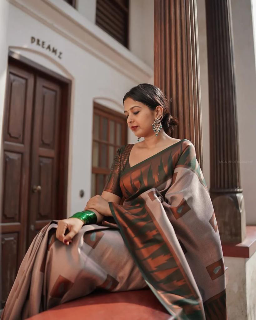 New  Fashion  Banaras  Soft Lichi  Silk Saree