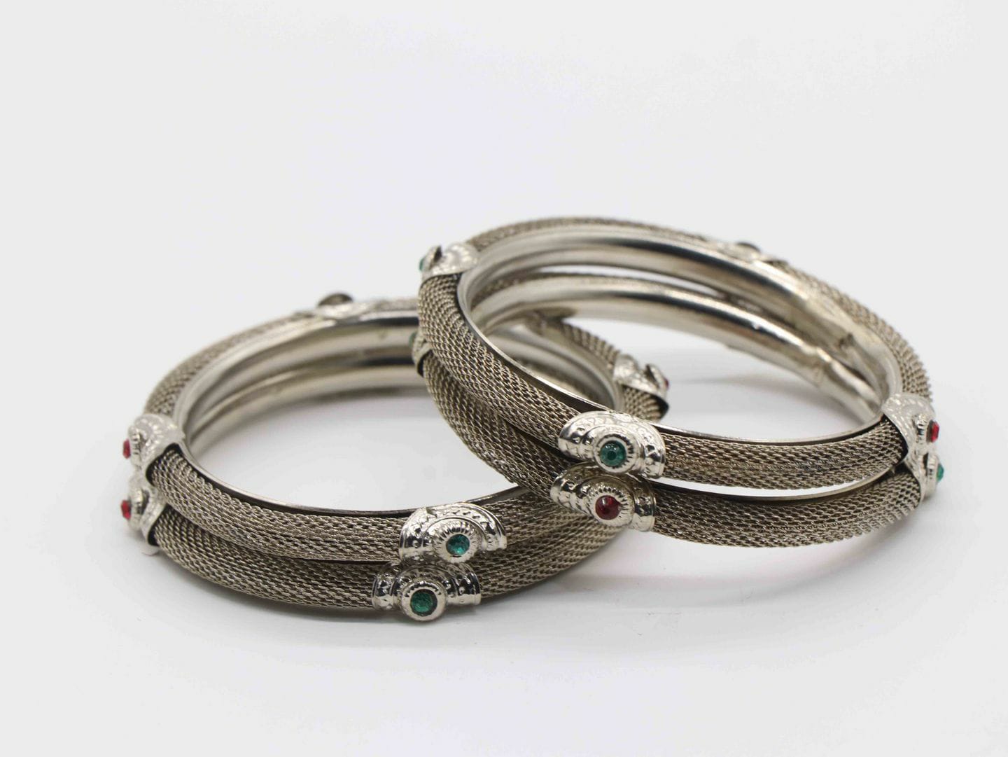 Traditional Silver Plated Oxidized Bracelet Bangles  for  Women & Girls