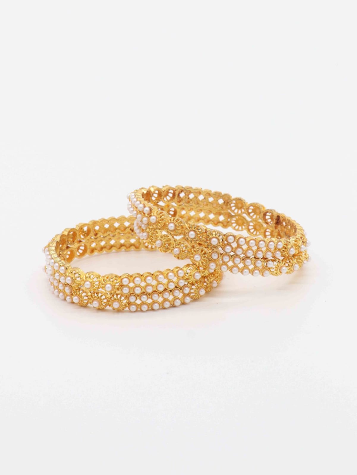 Shining Diva Fashion Latest Gold Plated Stylish Traditional Bangle for Women