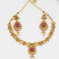 Fashion  South Indian Traditional Festive  Gold Plated  Necklace Set  For Women & Girls