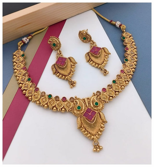 Temple Coin Necklace Jewellery For Women & Girls