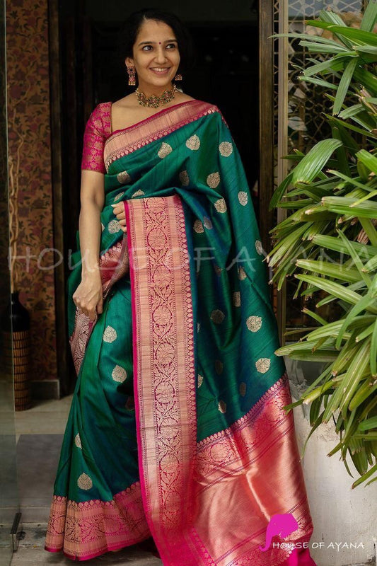 Jacquard Work Fancy Soft Silk saree