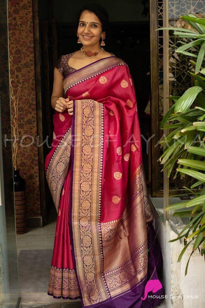 Jacquard Work Fancy Soft Silk saree