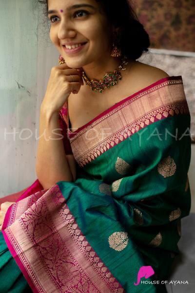 Jacquard Work Fancy Soft Silk saree