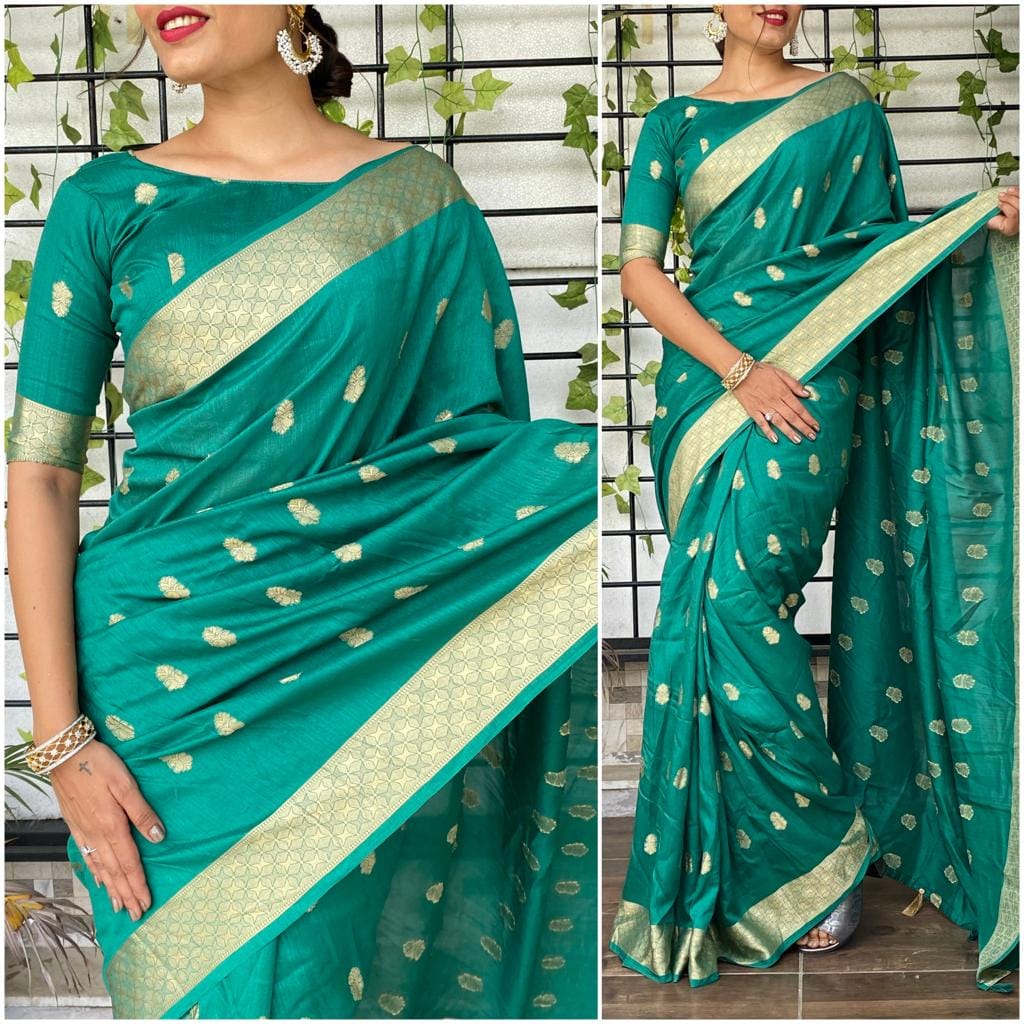 Cotton  With This Designer Saree.