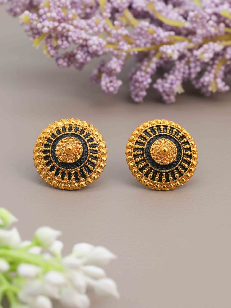 Latest Gold Plated Ruby Earrings For Women & Girls