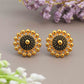 Latest Copper Gold Plated Ruby Earrings For Women & Girls
