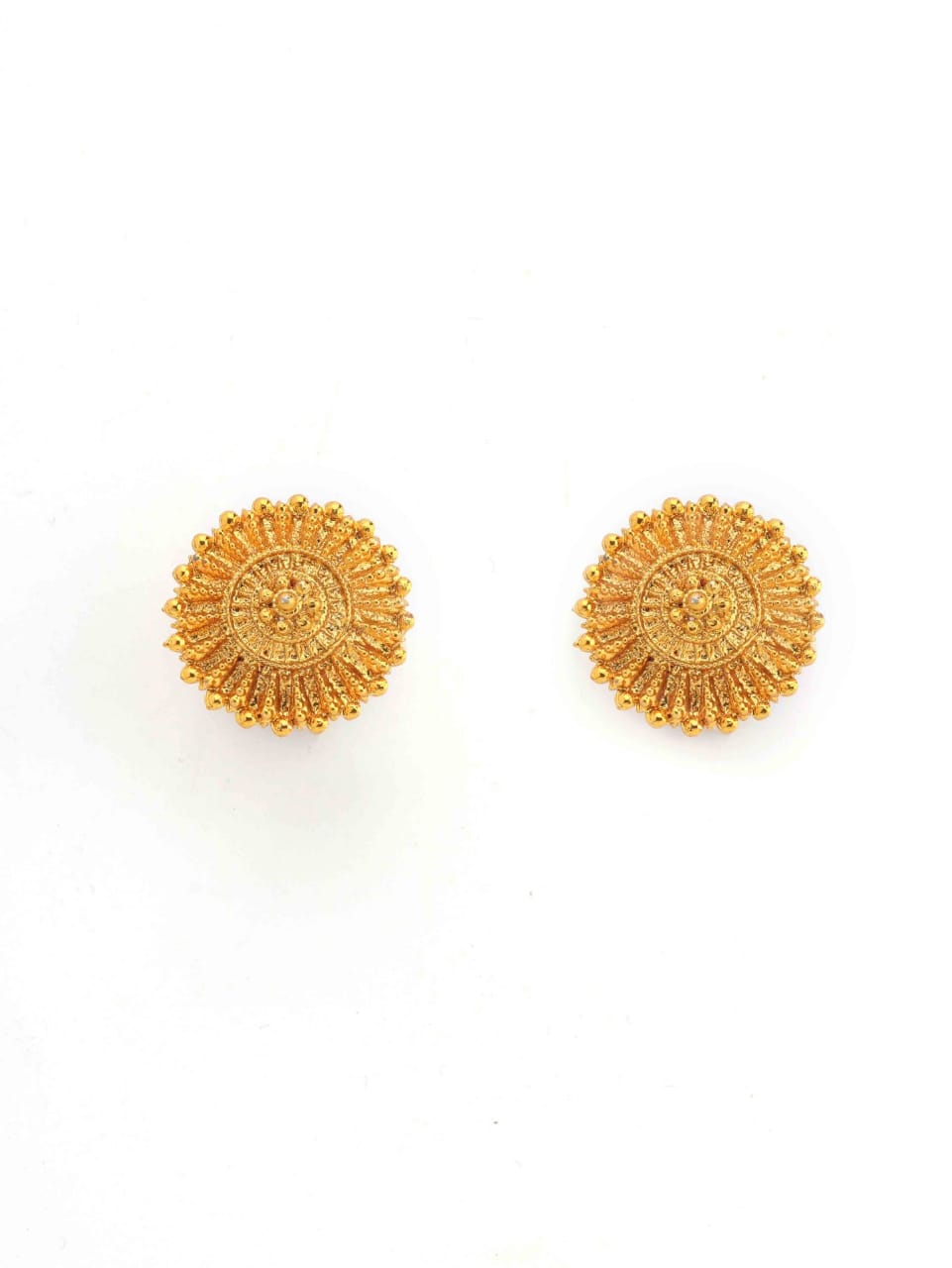 Golden American Diamond Impressive Unique Stud Earring Women and Girls