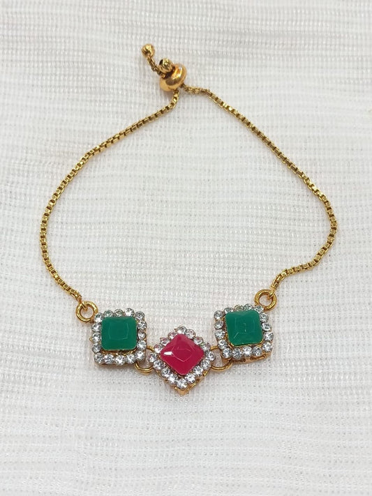 New Elegant Rose Gold Crystal Charm Bracelet for  Girls and Women