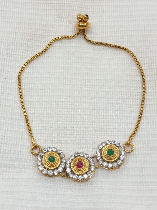Elegant Rose Gold Crystal Charm Bracelet for  Girls and Women