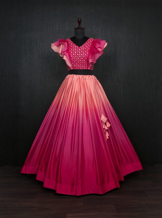 PINK PREMIUM DESIGNER READYMADE LEHENGA-CHOLI