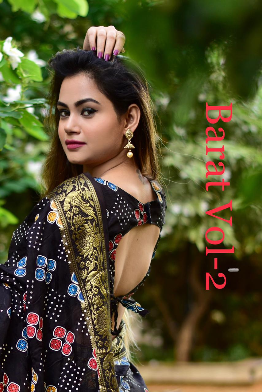 beautiful  Print Bandhani Saree