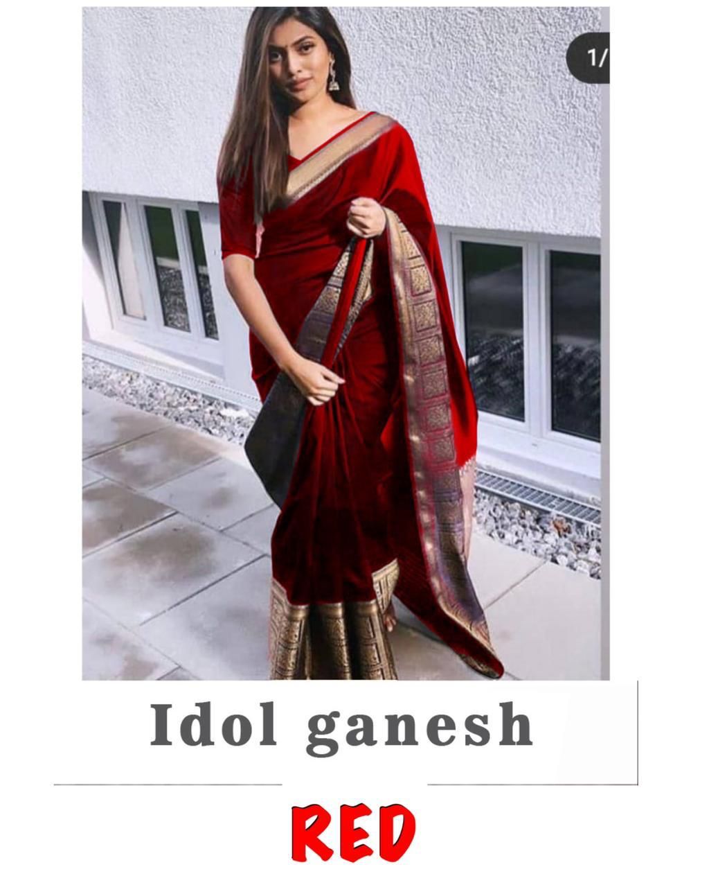 Maroon Satin Silk Saree With Blouse 266364