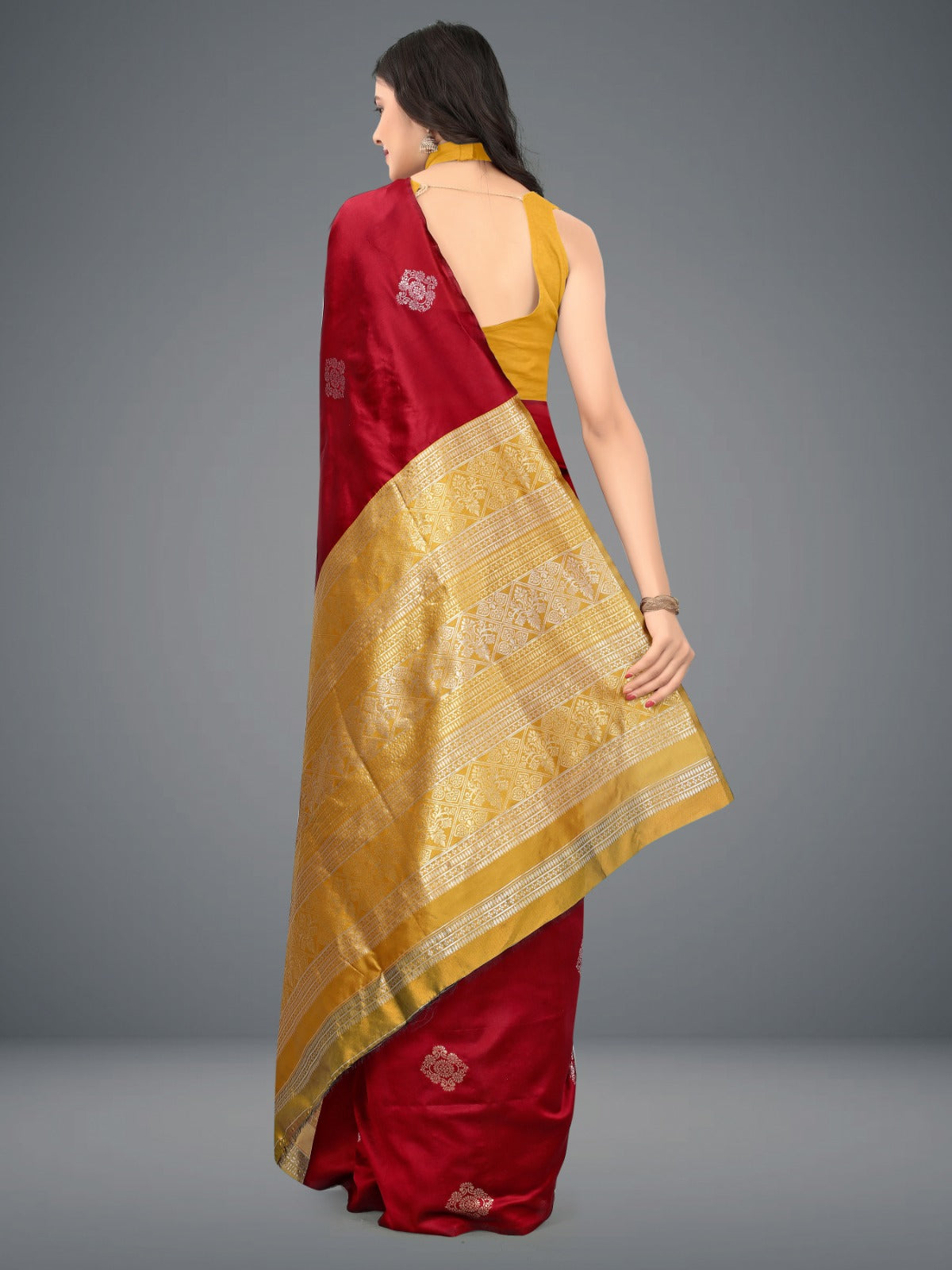 Jacquard Soft Lichi Silk Saree