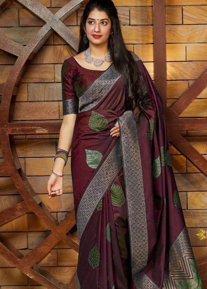 New Fashion Soft Lichi  Silk Saree