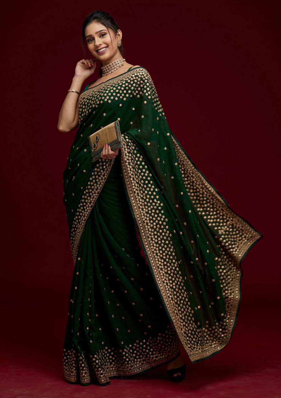 Style  Soft Dual Tone Vichitra Silk Saree