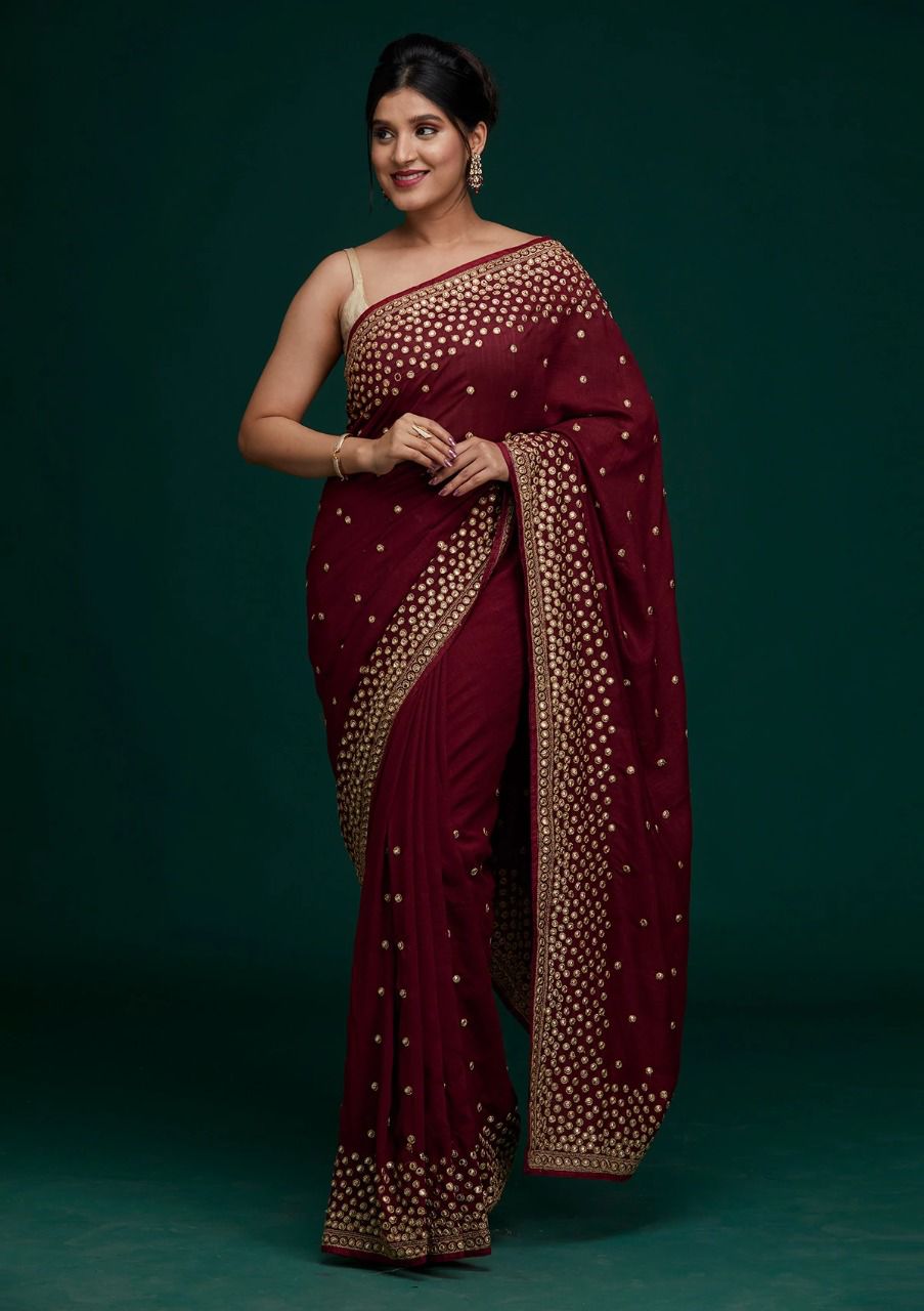 Style  Soft Dual Tone Vichitra Silk Saree