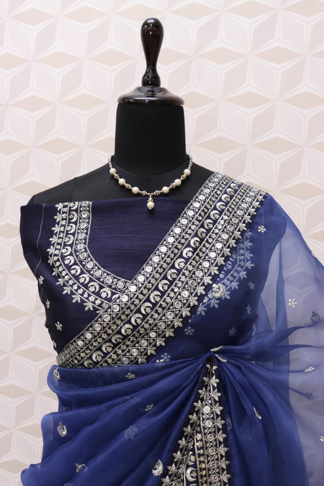 Presents Designer Sequence Embroidery Saree