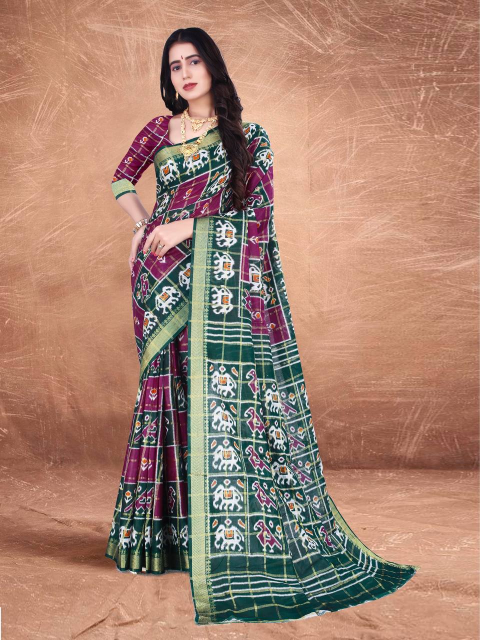 Soft Pure Cotton Designer  saree