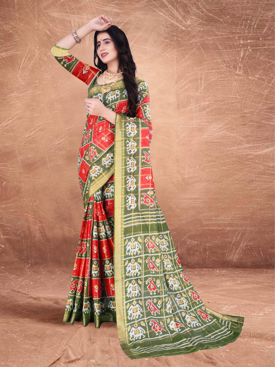 Soft Pure Cotton Designer  saree