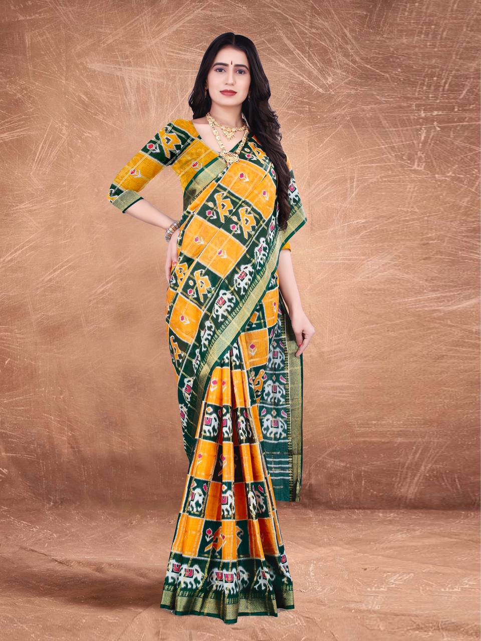 Soft Pure Cotton Designer  saree