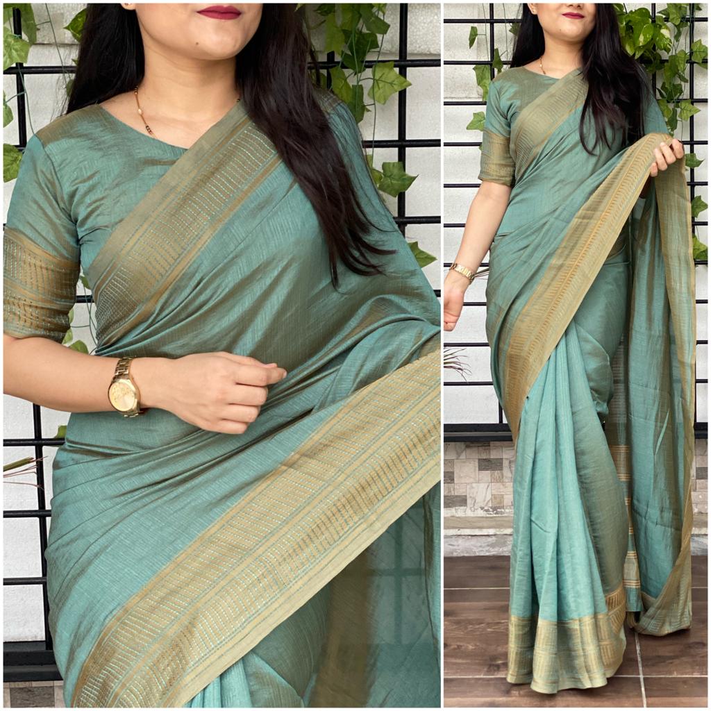 Best design for uniform work saree