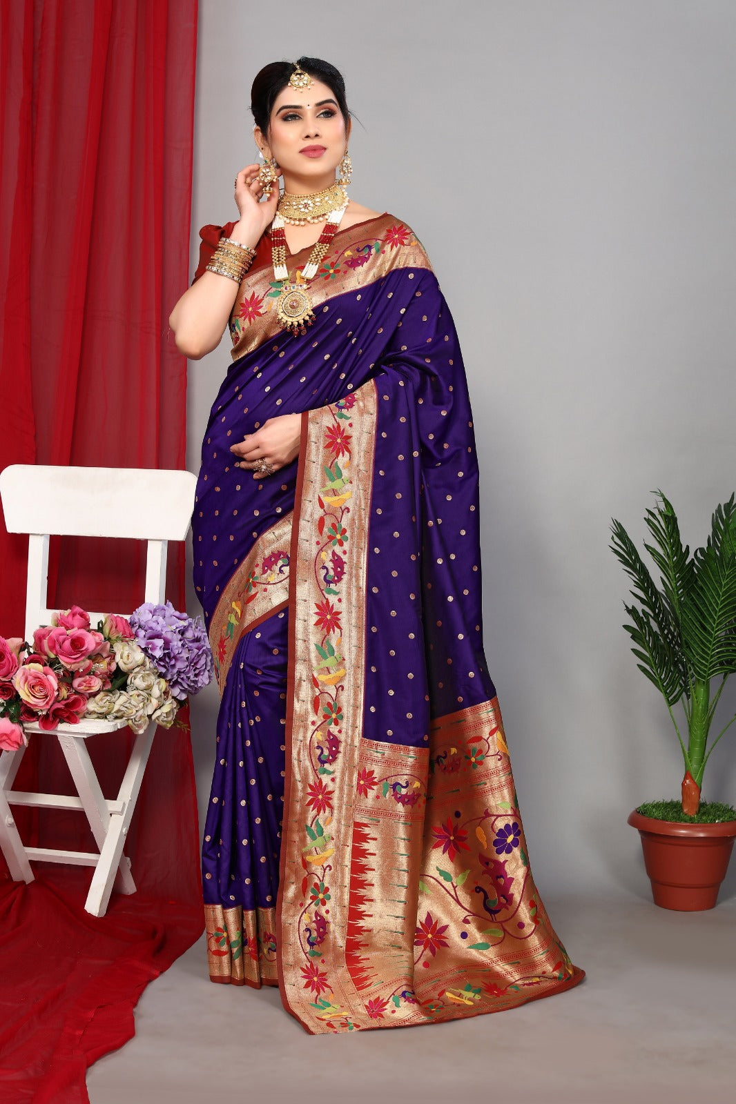 Buy cosfic Printed, Self Design Banarasi Jacquard, Cotton Silk Pink Sarees  Online @ Best Price In India | Flipkart.com