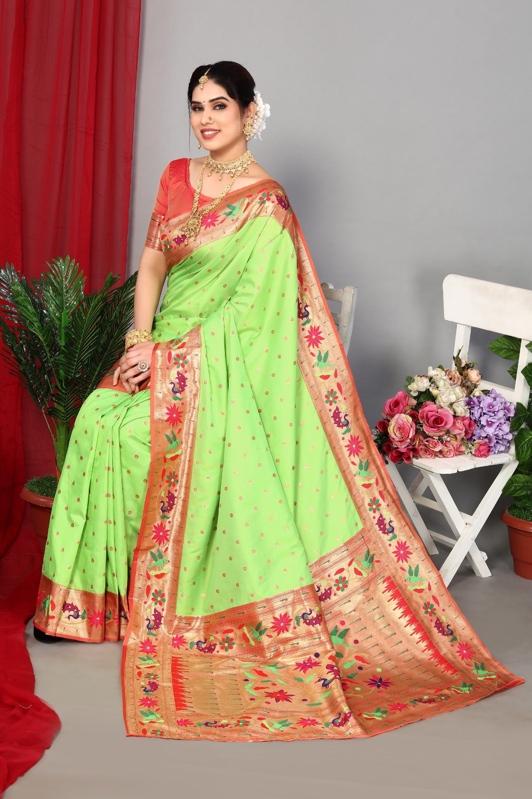 Paithani Sarees - 35 Beautiful and Latest Designs For Traditional Look |  Saree, Saree wedding, Women wedding guest dresses