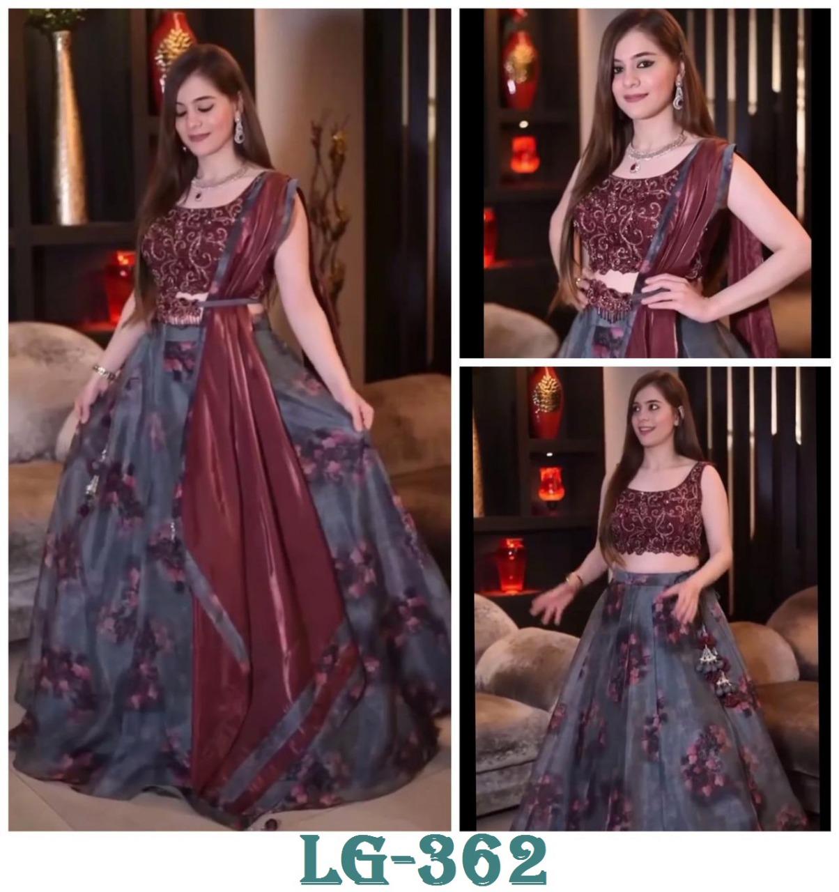 Semi Stitched Ladies Party Wear Printed Lehenga Choli at Rs 1100 in Surat