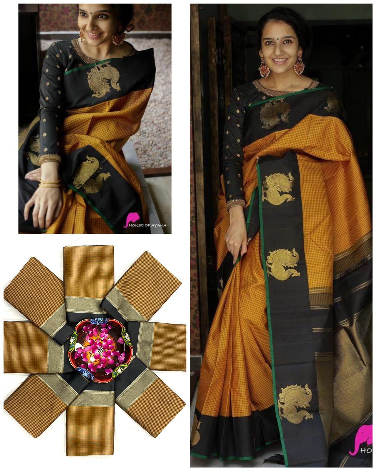 Presents  Soft Lichi Silk Cloth  Saree