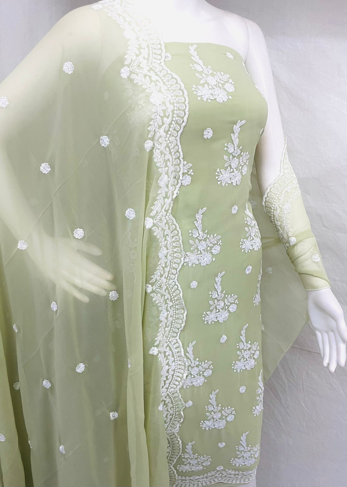Georgette Cotton  Dress Material Suit For Women