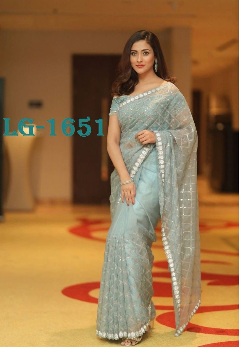 Deigner  Sequance  Embroidered Work  Saree