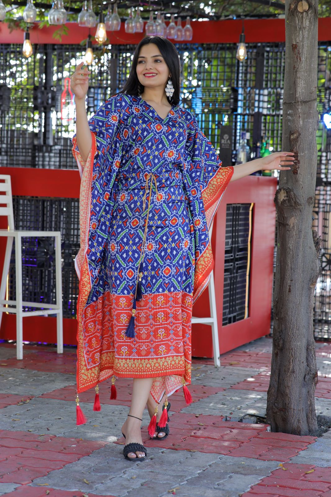 Most Beautiful Digital Print Readymade Kaftan