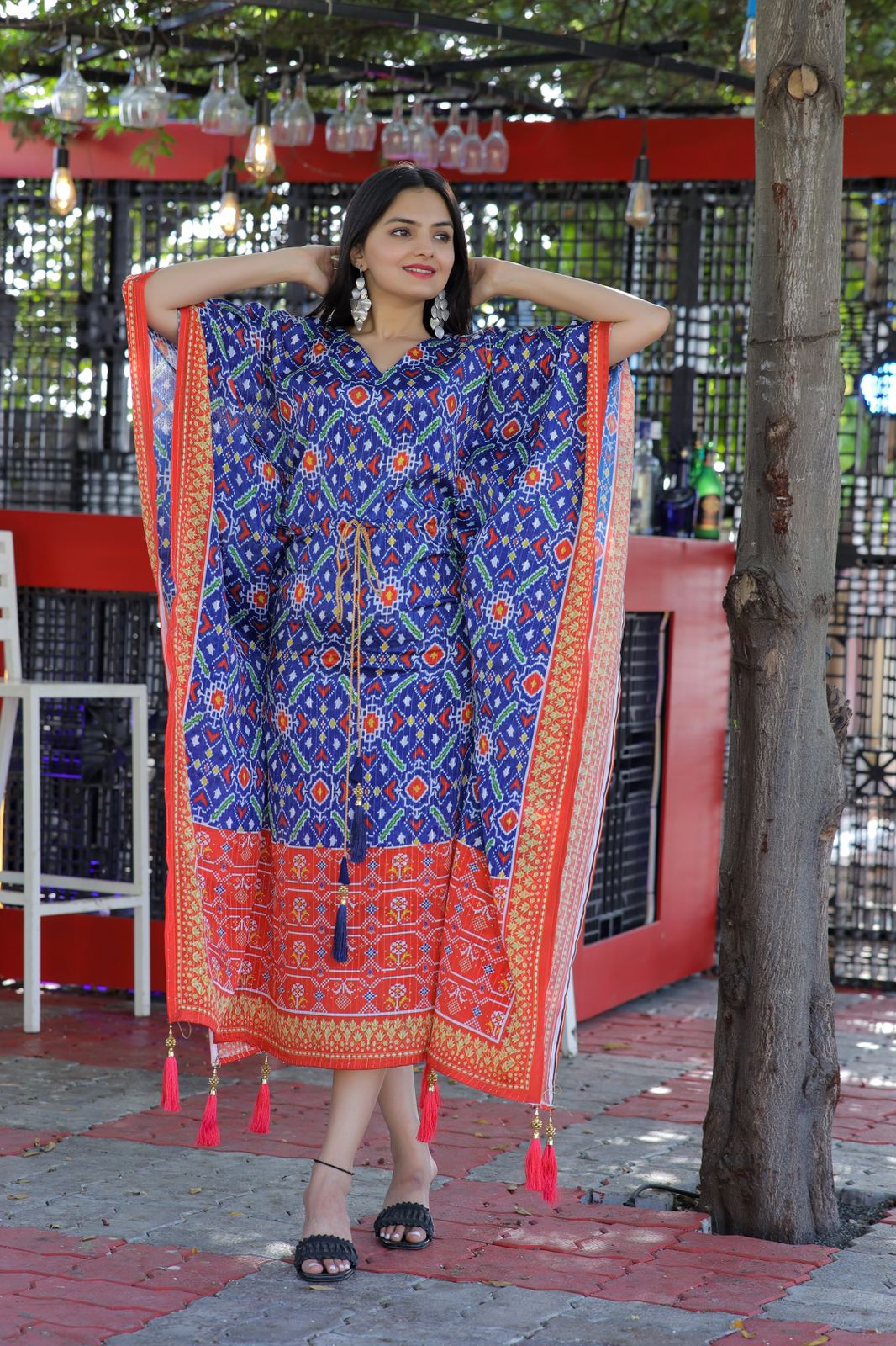 Most Beautiful Digital Print Readymade Kaftan