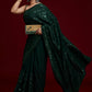 Heavy Soft Shiny Chinnon Silk  Designer Saree