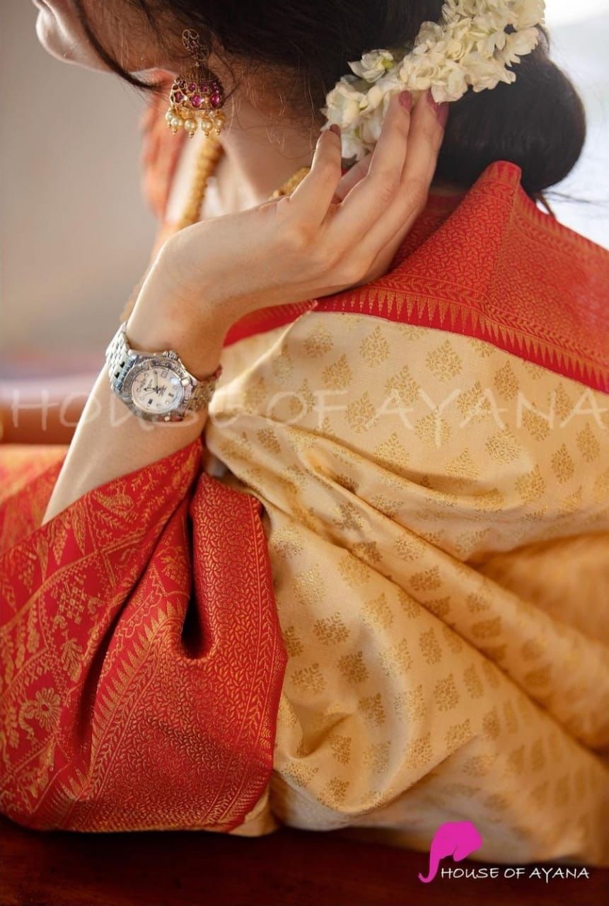 Pink White Soft Lichi Silk Cloth  Saree