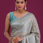 Soft Georgette Fabric Along With Designer 3mm Sequence Work Saree