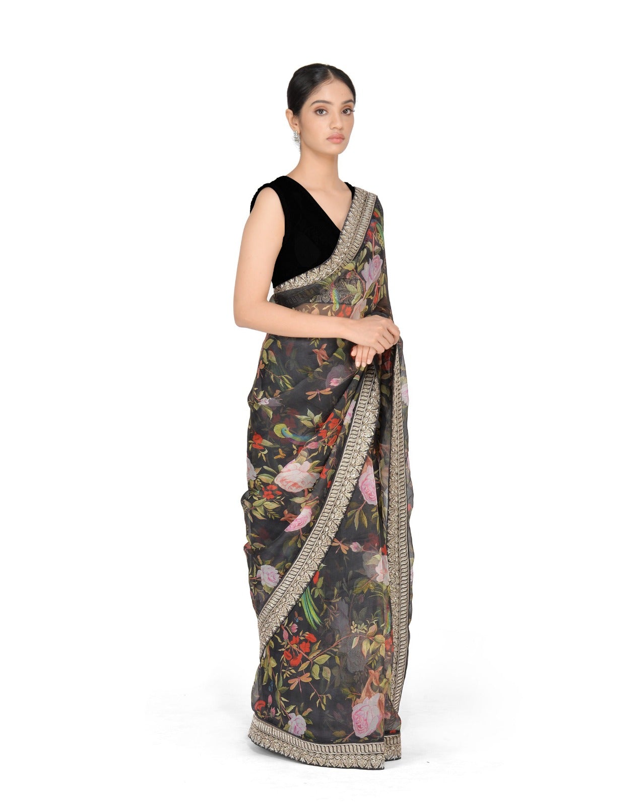 Pure Bright Organza  Silk  Saree