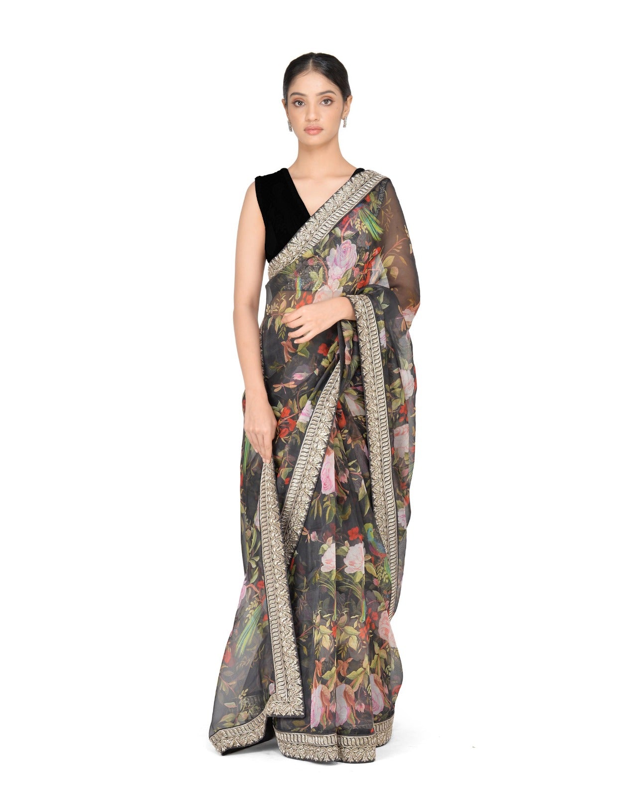 Pure Bright Organza  Silk  Saree