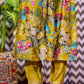 Beautiful Designer Alia Japan Satin silk febric and Lnner With Digital Print  Suit